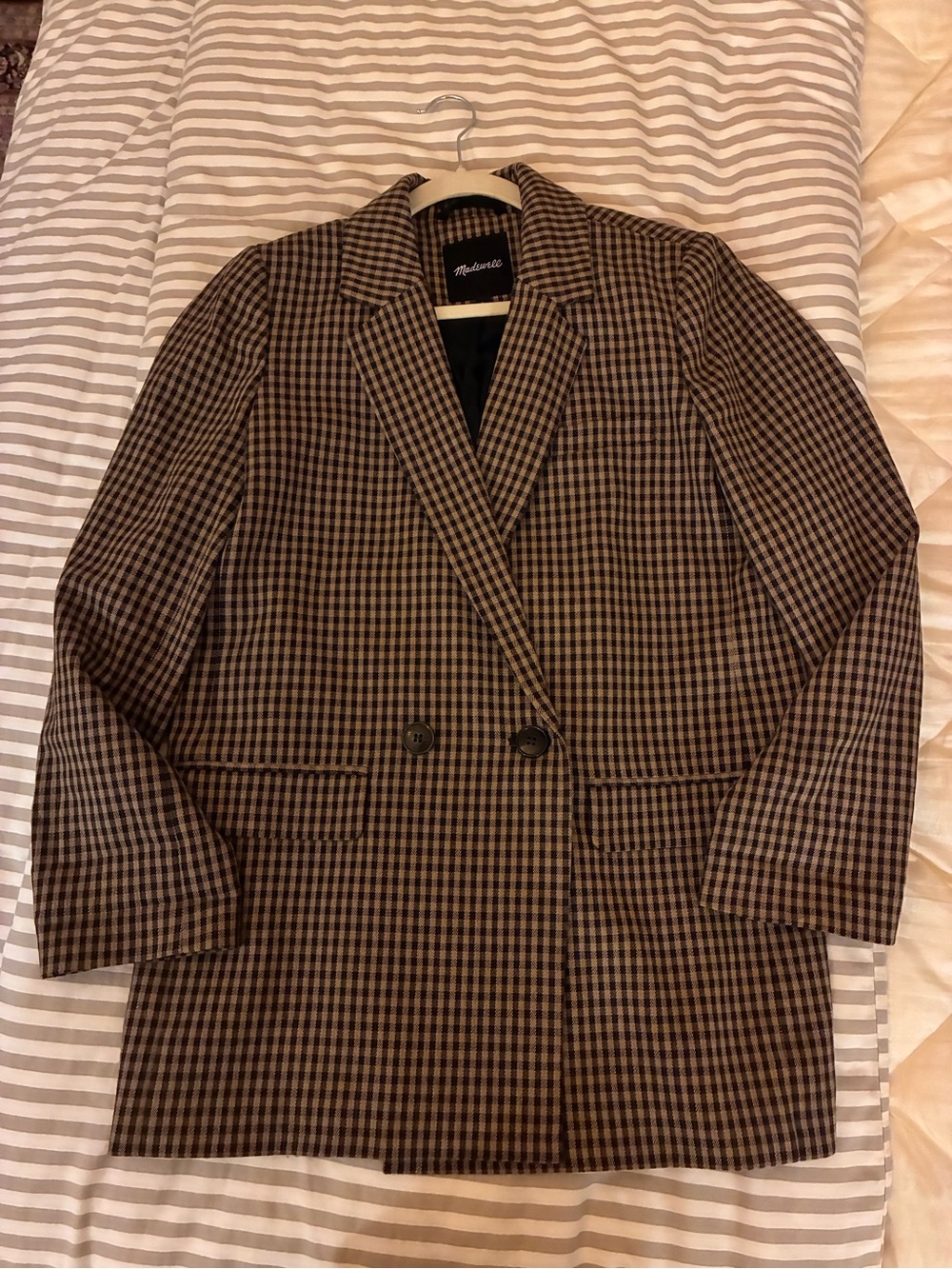 Madewell Women’s Brown Houndstooth Blazer